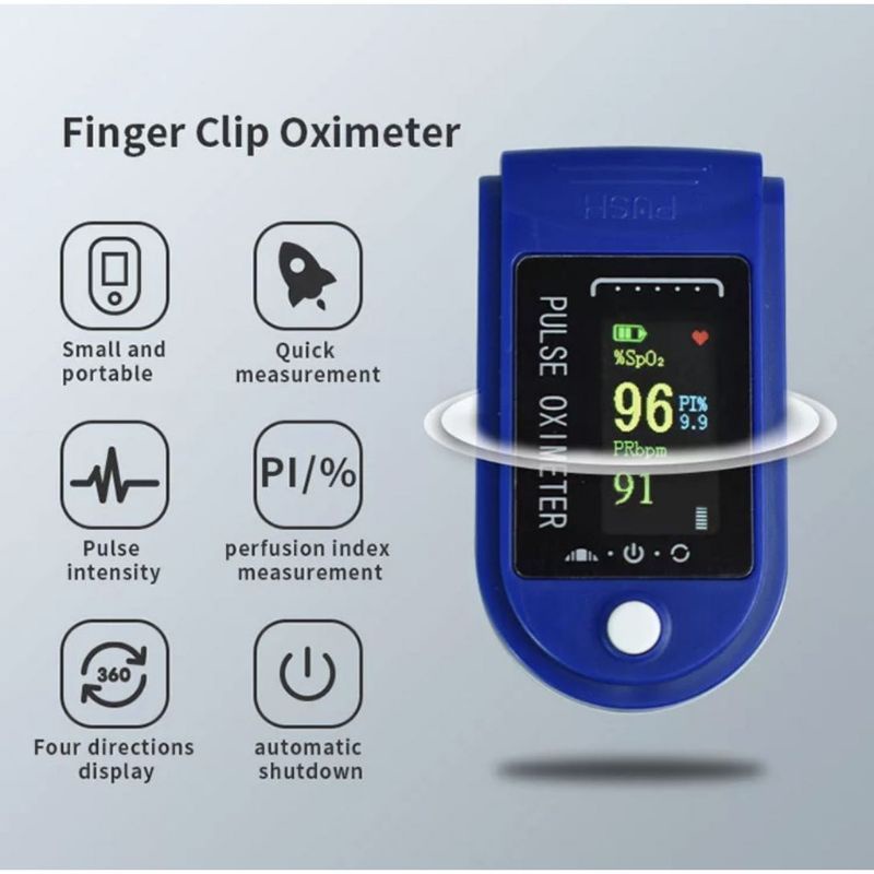 Alat Ukur Kadar Oksigen Jari Oximeter Fingertip Pulse Original