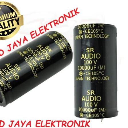 CAPASITOR ELKO 10000 UF 100 V ELCO SR AUDIO KAPASITOR 10000UF 100V MIKRO VOLT ASLI ORIGINAL MURNI