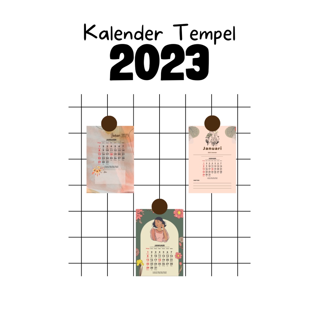 

[A5] Kalender Tempel 2024 Aesthetic Dekorasi Dinding Ala Korea Murah