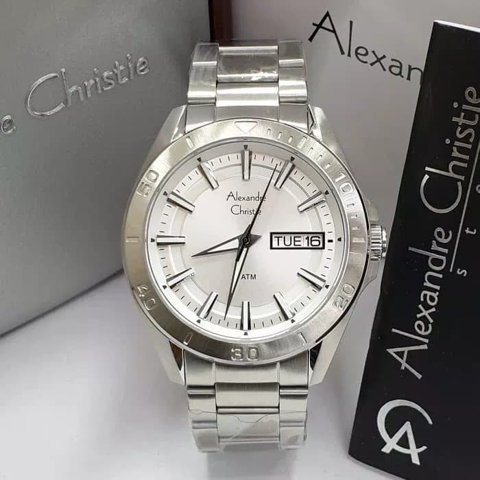 Jam Tangan Pria ALEXANDRE CHRISTIE AC 6512 SILVER WHITE