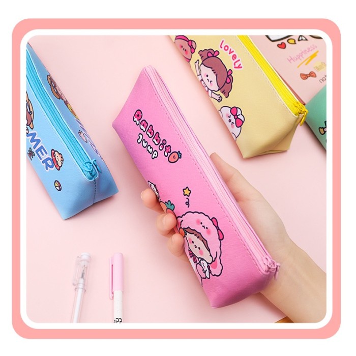 

Sale!!! Dompet Pensil Pu Bunny Girl Tempat Pensil Kulit Pu Hot Sale