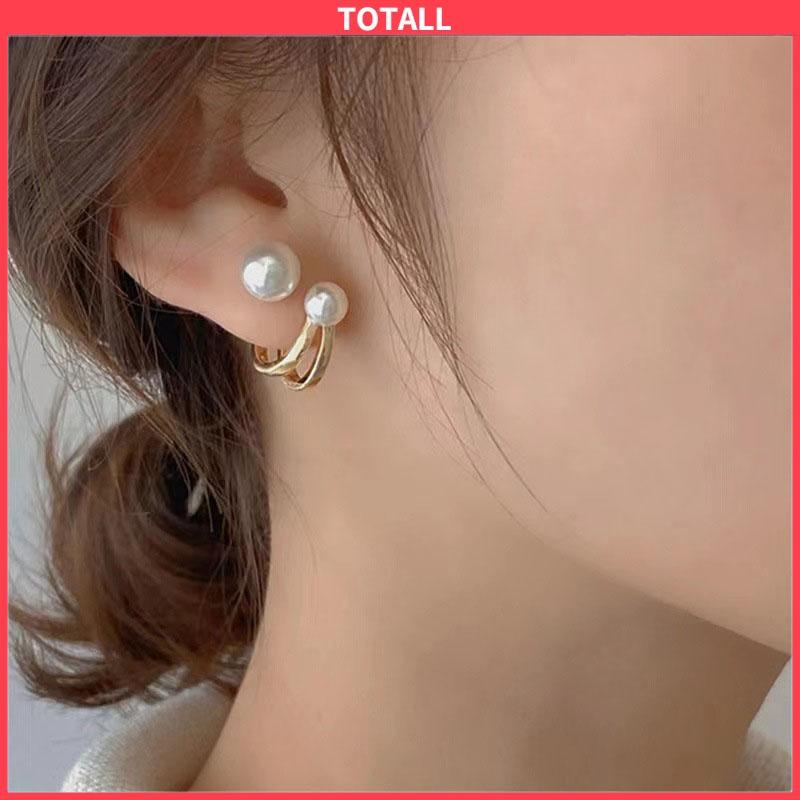 COD Pearl Trendy Niche Design Temperament Light Luxury High-end Earrings-Totall