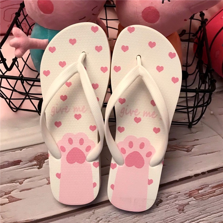 SANDAL JEPIT WANITA CAT PAW GIVE ME 5 | SENDAL JAPIT CEWE DEWASA LUCU MOTIF KAKI KUCING