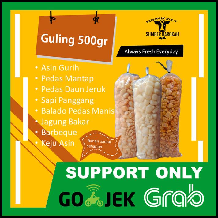 

Kerupuk Kulit Sapi Asli Matang Rasa Pedas Daun Jeruk 500G Gojek Grab