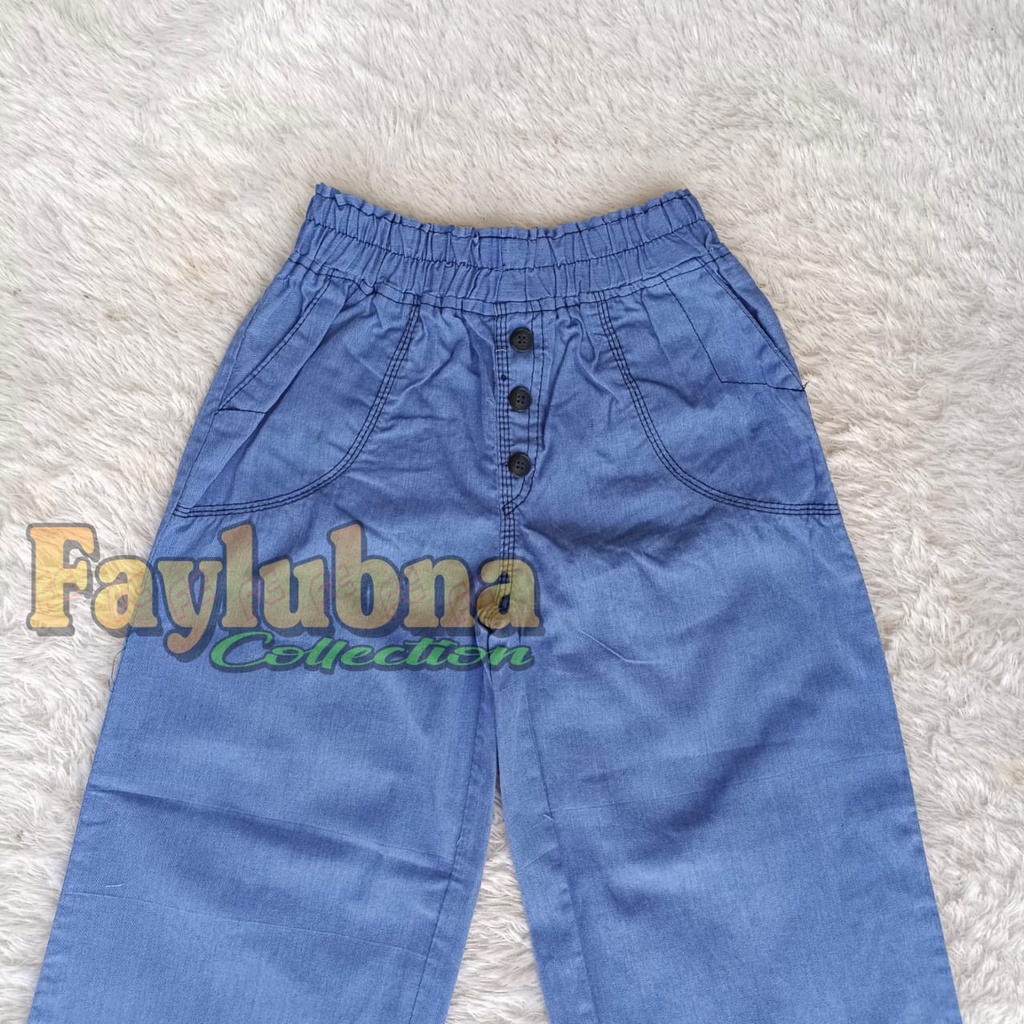 Kulot JEANS Anak Perempuan // Celana Jeans Kulot Kancing // Culottes Kids Jeans // Jeans Kulot Anak-anak // Celana Jeans Anak