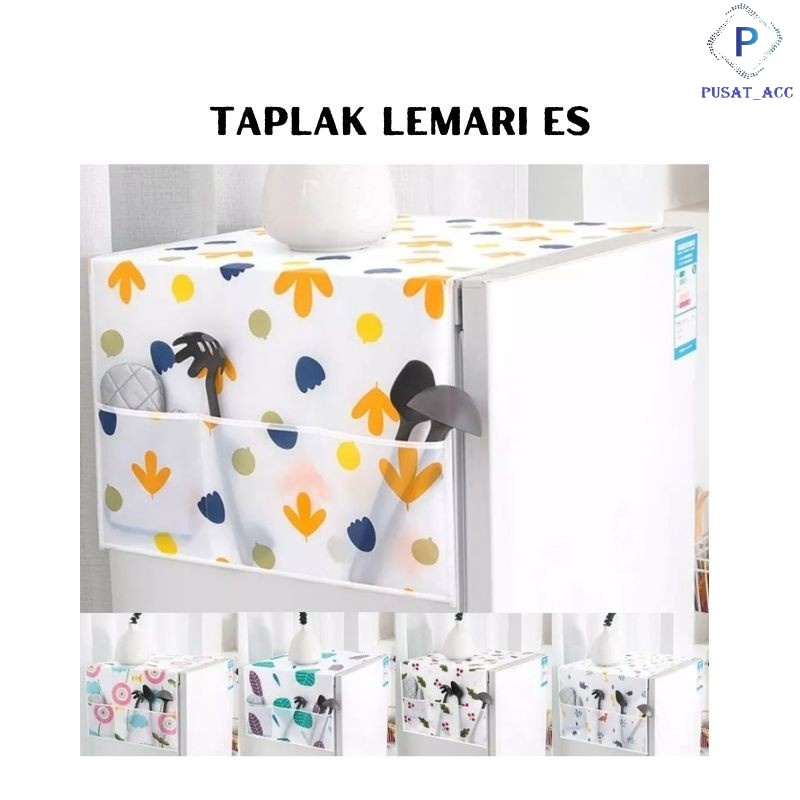 SK24-Cover Kulkas Dengan Kantong Storage Travelmate Multifungsi Import