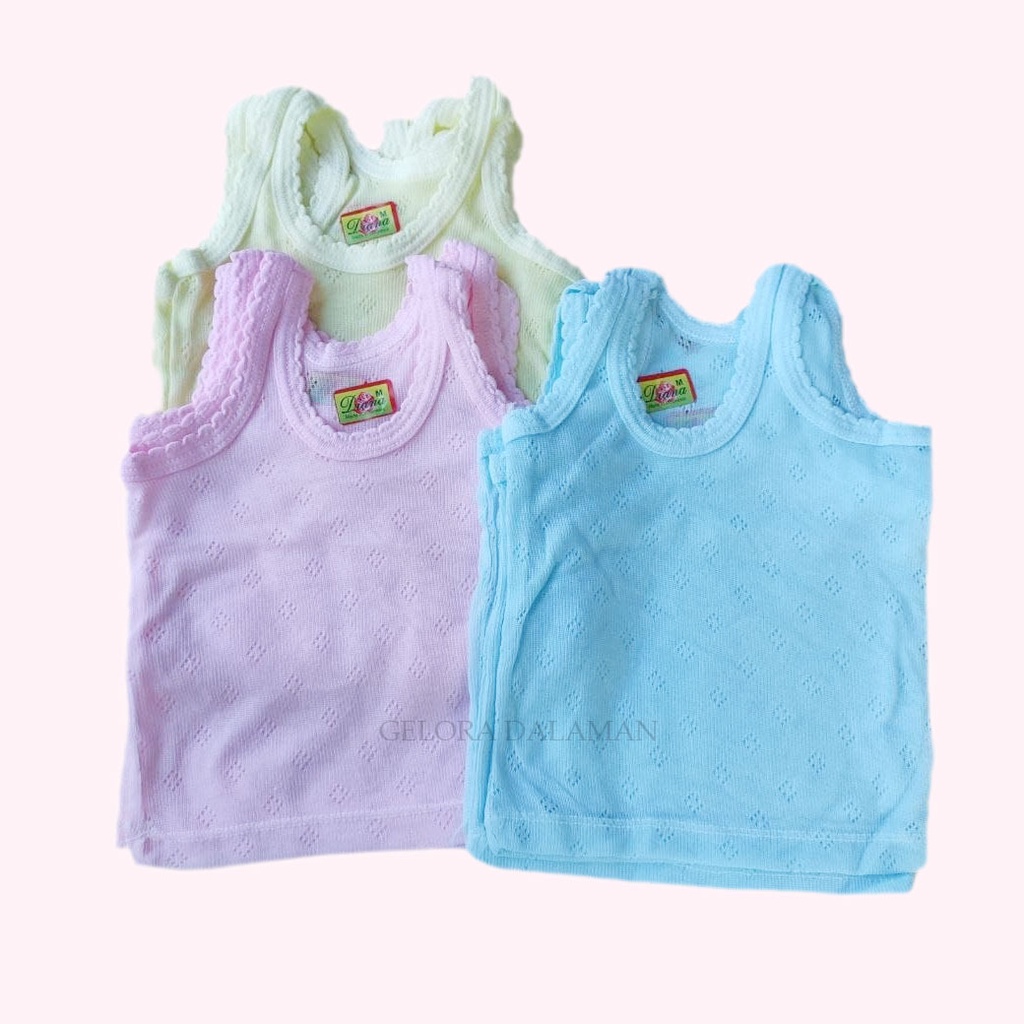 6 Pcs Singlet Anak Kaos Kutang Anak Laki Perempuan Khusus Warna