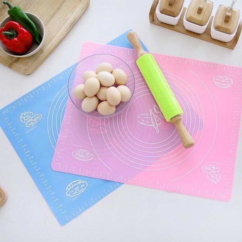 SILICONE BAKING MAT/ KNEADING DOUGH 50x40 ALAS TATAKAN ADONAN SILIKON