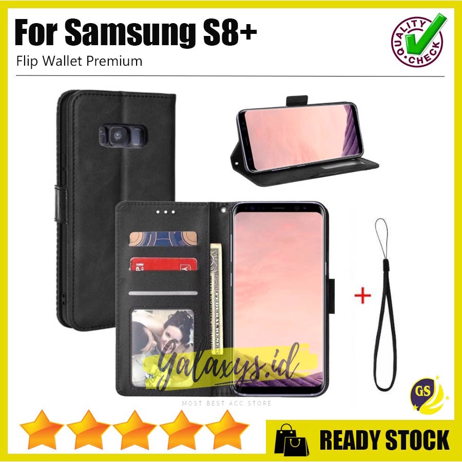 Case Samsung S20 Plus Ultra S10 S9 S8 Plus Lite S7 Edge S6 Edge Flip Leather Cover Kulit Casing