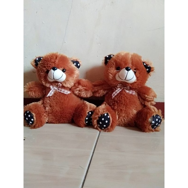 BONEKA BERUANG/ bear duduk / beruang pita 20cm