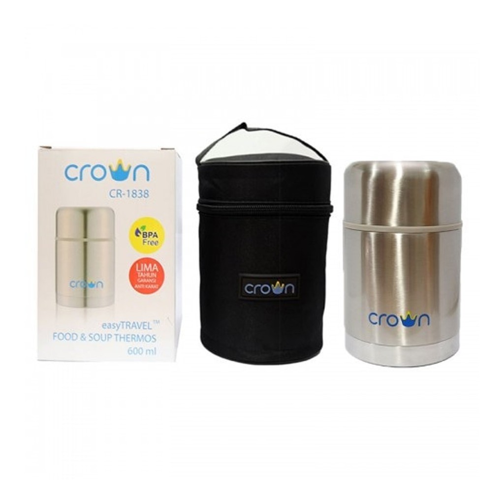 CROWN TRAVEL FOOD JAR / FANCY FOOD JAR TERMOS MAKAN