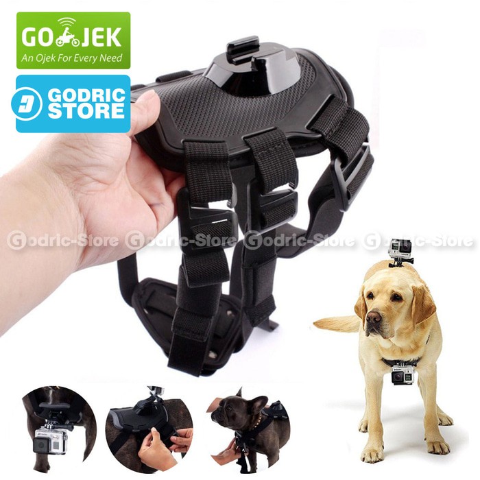 Terlaris - Action Cam Fetch Dog Harness Strap for SJCAM / GoPro Series - [DNY]