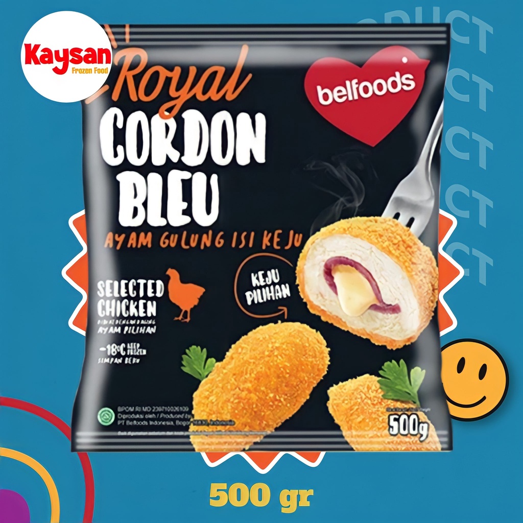 

BELFOODS ROYAL CORDON BLEU 500 GRAM AYAM GULUNG ISI KEJU