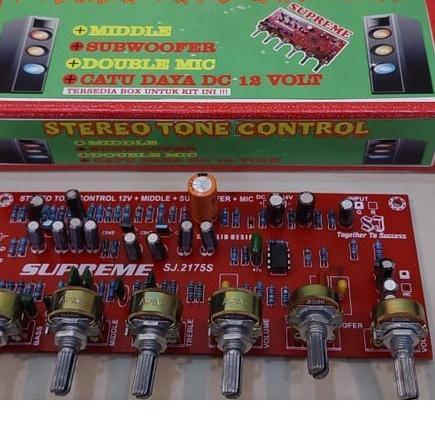Menarik.. Tone control Stereo Midle + subwofer dc 12v plus MIC
