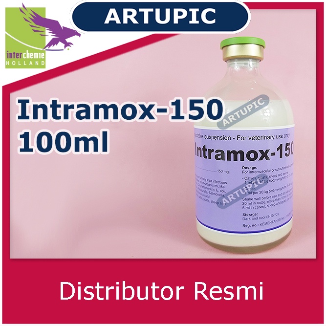 Intramox-150 100 ml Amox Obat Pernafasan Sapi Kambing Ayam Babi