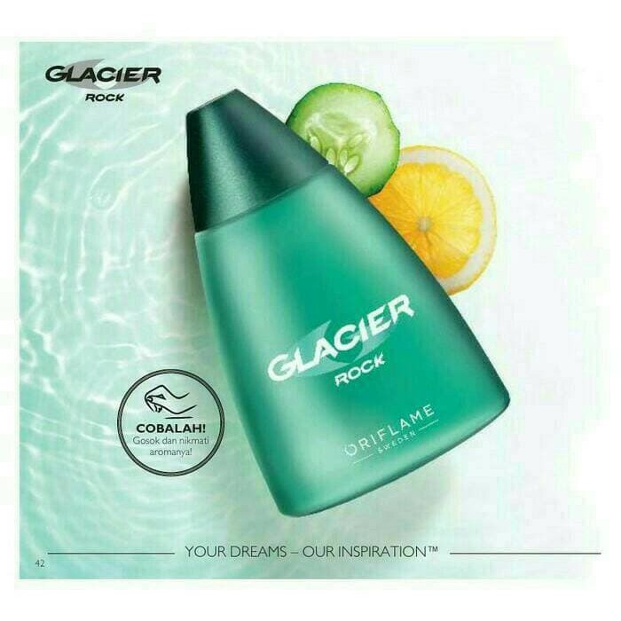 Glacier Rock Parfum atau Glacier Deodorant Deodoran Roll On Rollon Oriflame