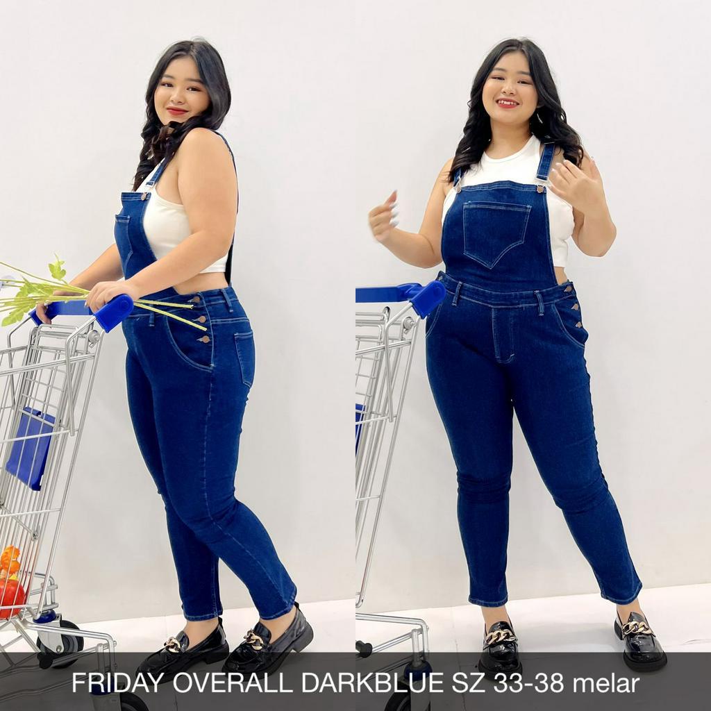 JEANS WANITA OVERALL FRIDAY