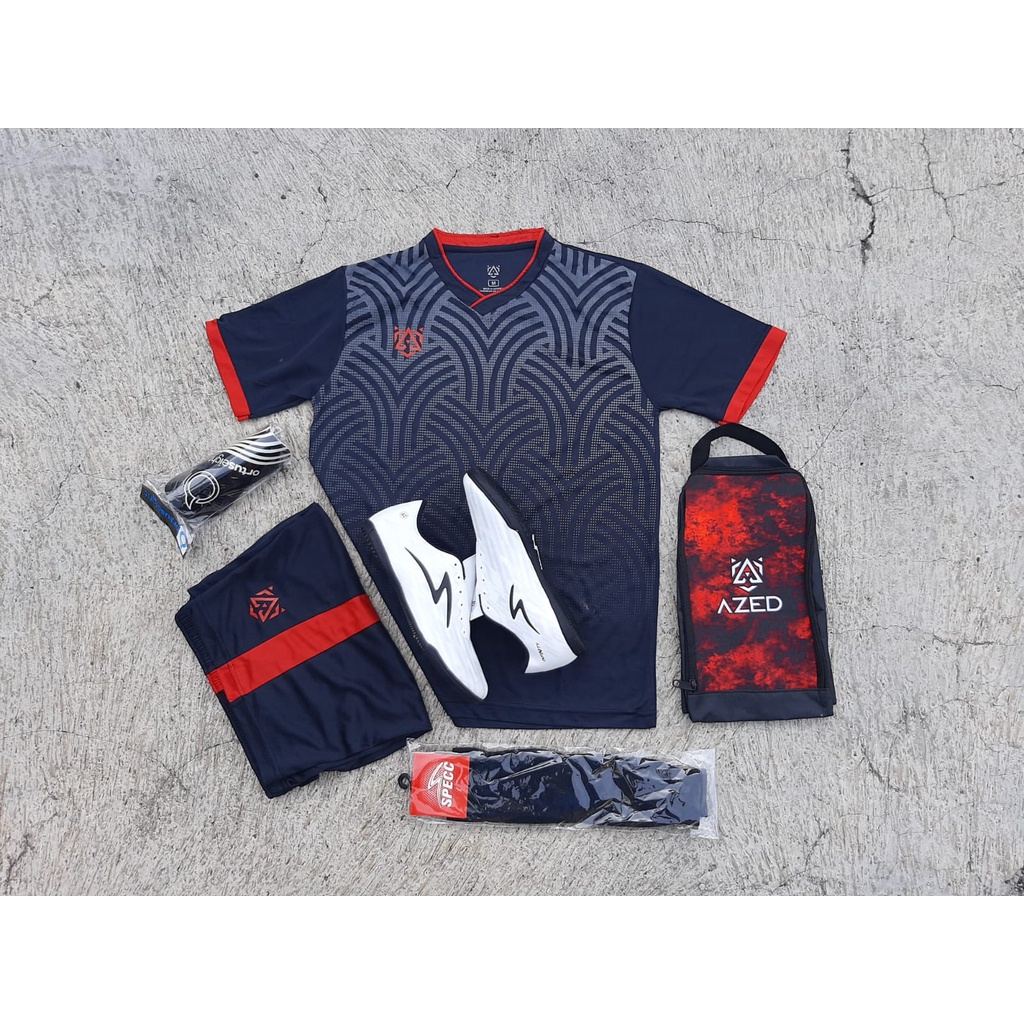 New ! Paket komplit 5  termurah sepatu futsal kwalitas istimewa-IF PUTIH