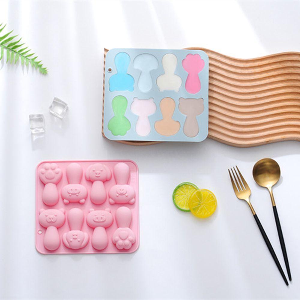 Solighter 8rongga Keju Molar Stik Alat Dekorasi Kue Handmade Mousse Mould Teething Stick Stik Kunyah Coklat