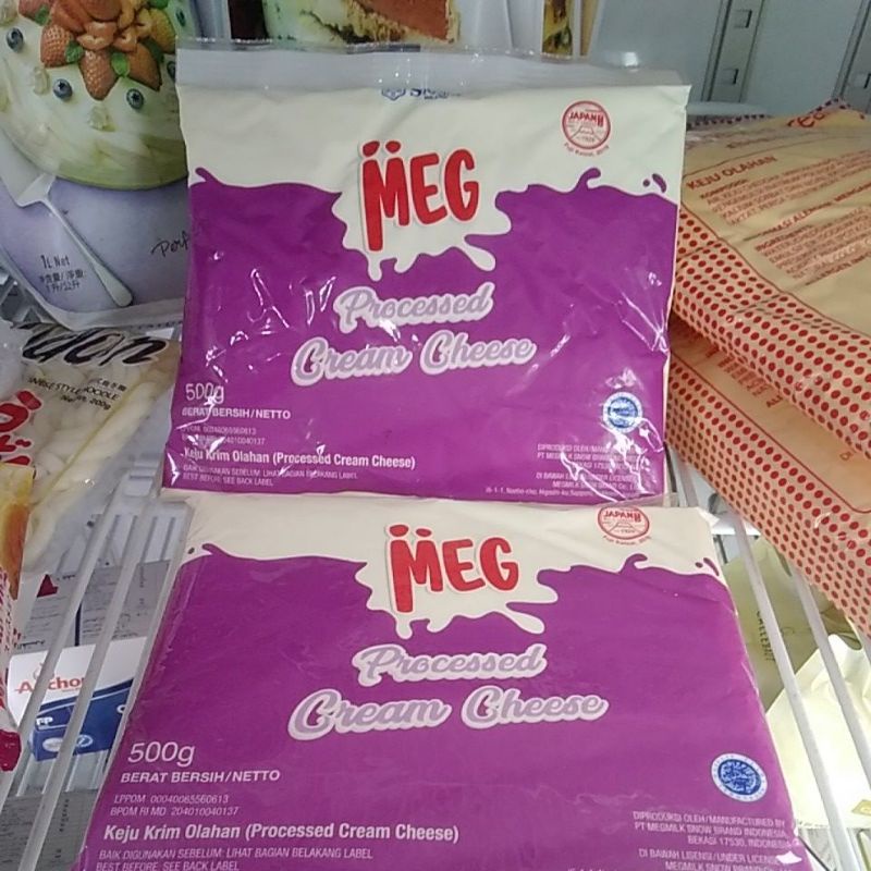 

meg processed cream cheese 500gr