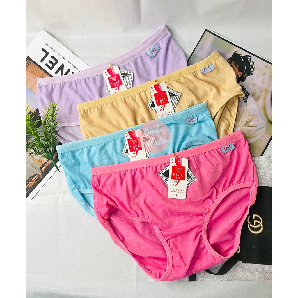 RC CD Celana Dalam Wanita Perempuan Dewasa Polos/Undies Cewek Ukuran Jumbo M L XL XXL XXXL