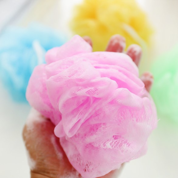 SPONS MANDI RAINBOW BATH PUFF SPONGE MANDI WARNA WARNI Body Scrub SPON