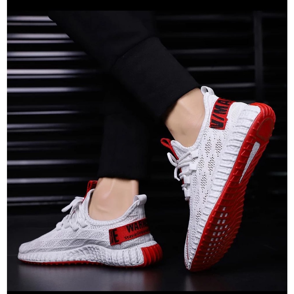 Sepatu Pria Import Korean Style Original Casual Sneakers White