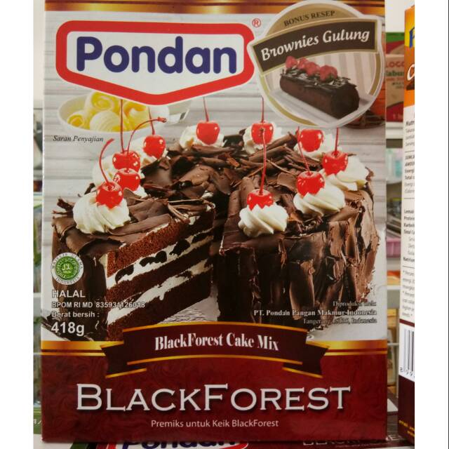 

Pondan blackforest panggang