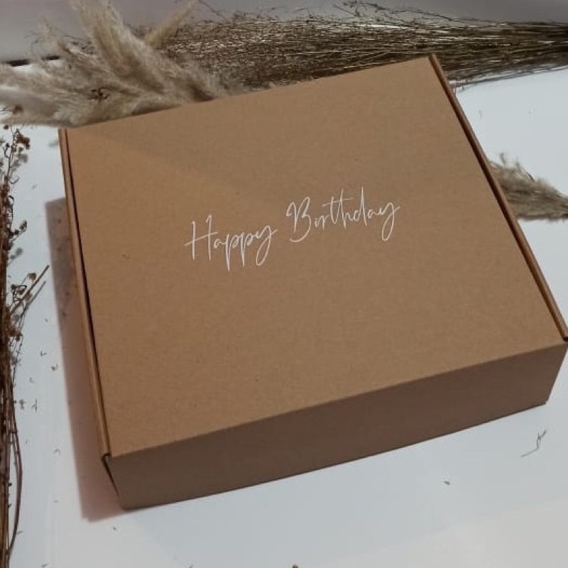 

happy birthday box packaging simple edition - 30x25x6