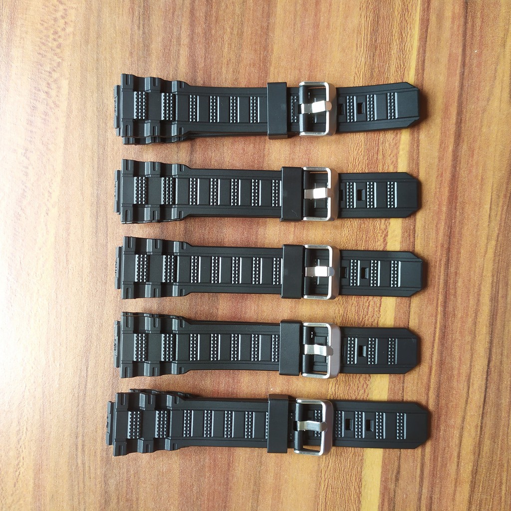 Tali jam tangan tali karet Rubber strap Jam QQ Q&amp;Q M146 Hitam.