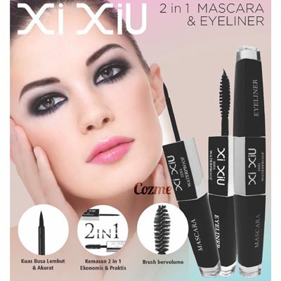 XI XIU Divine 2 in 1 Mascara &amp; Eyeliner (✔️BPOM)