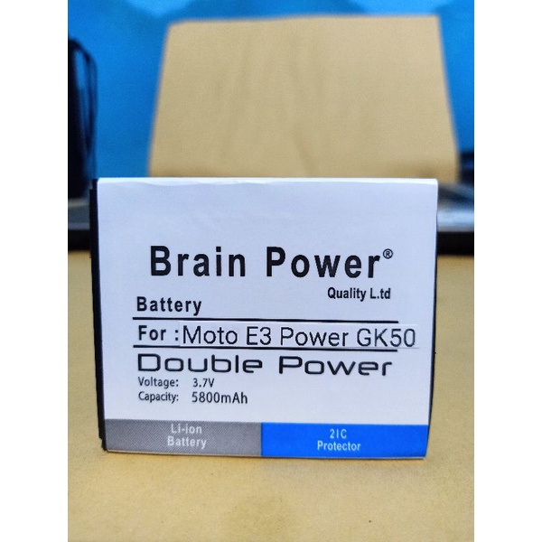 Baterai Batre Moto E3 Power GK50 Motorola E3 Power Double Power