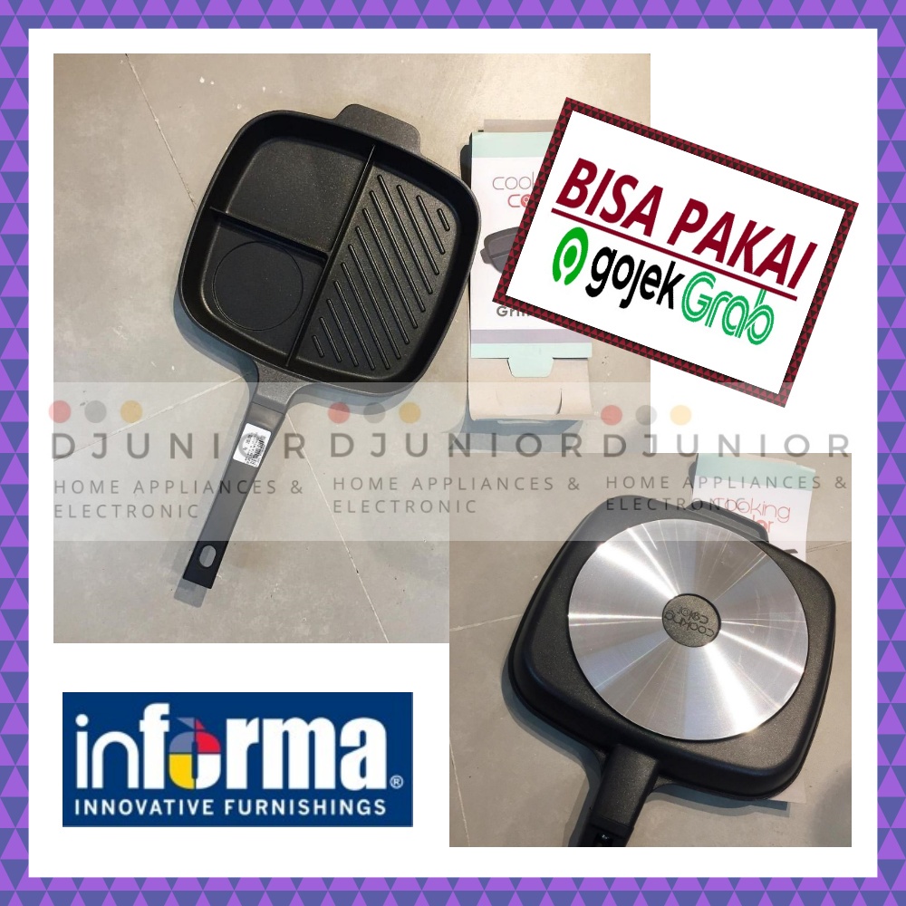 INFORMA - COOKING COLOR GRILL PAN GRILLPAN / ALAT PEMANGGANG WAJAN PANGGANG THOR KINGSTON