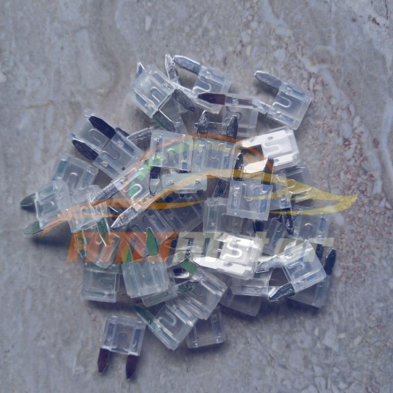 [100pcs]Sekring Sikring Mini Tancap Fuse Motor Kecil 25A