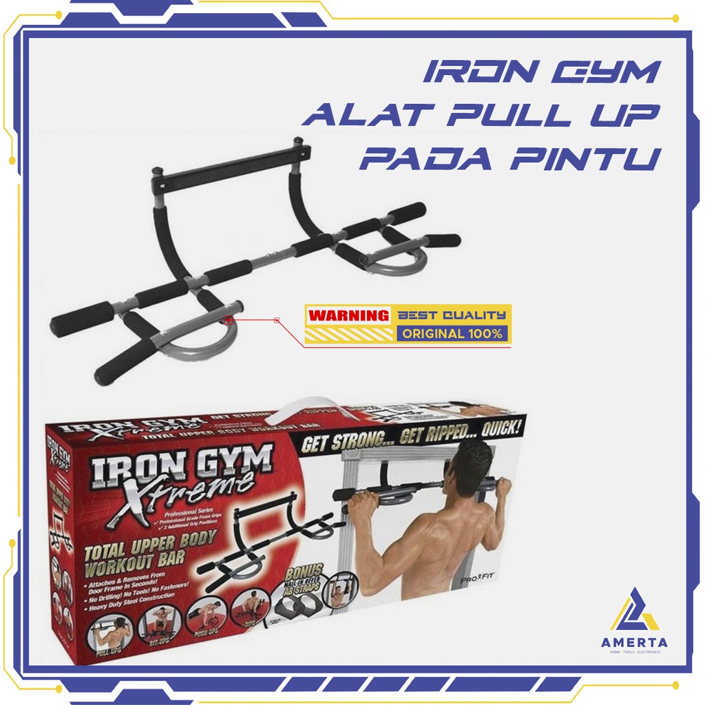 Iron Gym Extreme Alat Pull Up Pintu