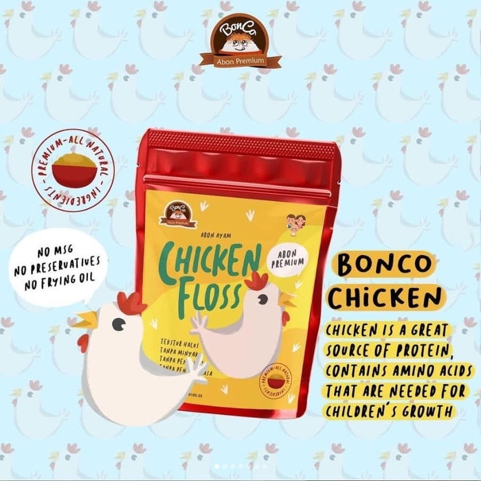 

ABON- BONCO ABON AYAM 50GR - BONCO ABON PREMIUM -MAKANAN-KERING.