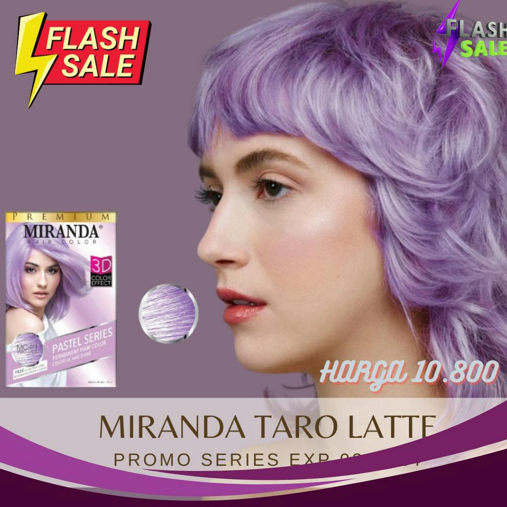 MURRRMERRR Miranda Hair Color Taro Latte P1 Pastel Series Cat Pewarna Rambut