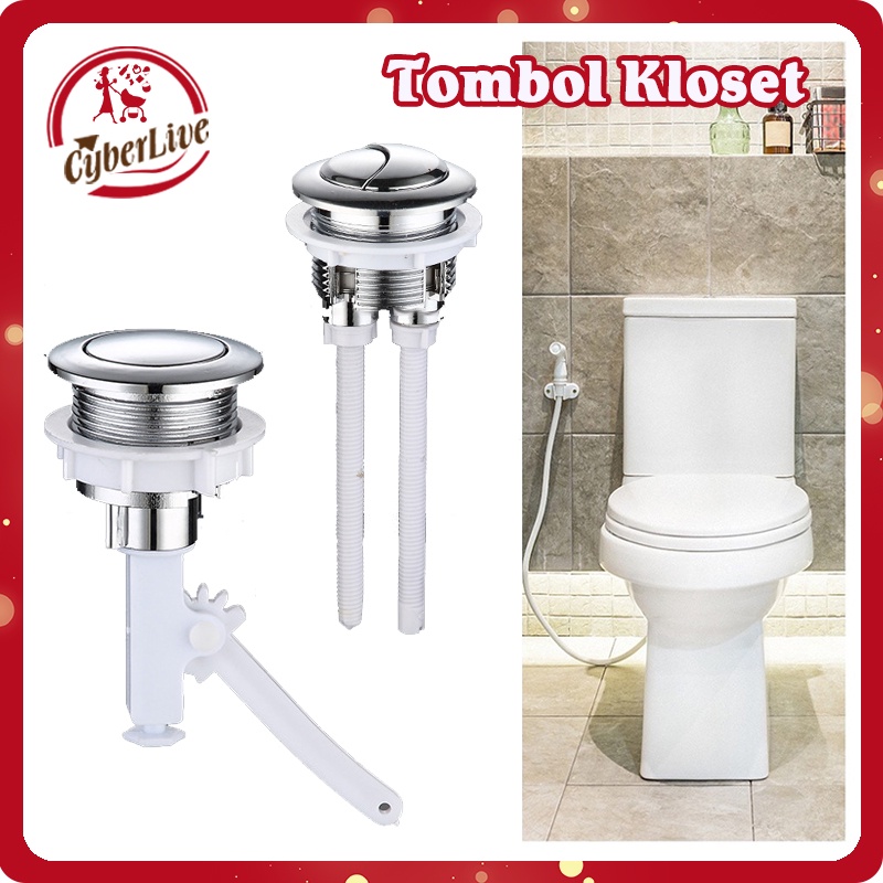 Jual Tombol Closet Duduk Single Dual Flash Pencetan Kloset Duduk