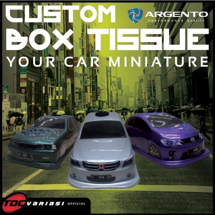 Daihatsu Terios Tempat Box Tissue Tisu Miniatur Mobil Custom MCBV44 Diminati Banget