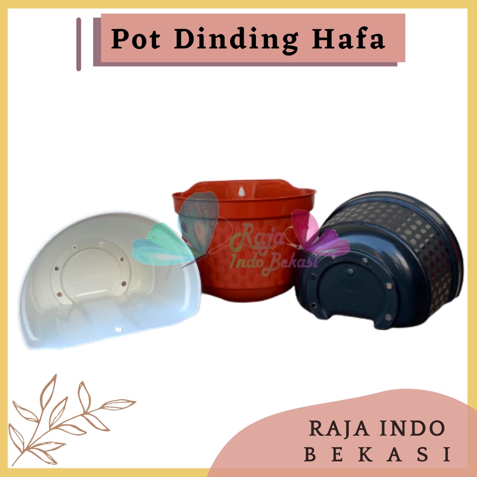 Pot Dinding Cantol Hafa 20 Cm Putih Hitam MerahBataTerracota Merah Coklat Pot Dinding Tempel Dekorasi Putih Panjang Aesthetic Besar Kecil Pager Balkon Pagar Unik  Pot Tembok - Tanaman Bunga Hias Dinding Tempel Bibit Plastik TB Flower 22 23 25 27 28 30