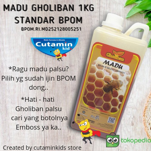 

02 Madu Gholiban 1Kg Standar Bpom Ds51Ghg