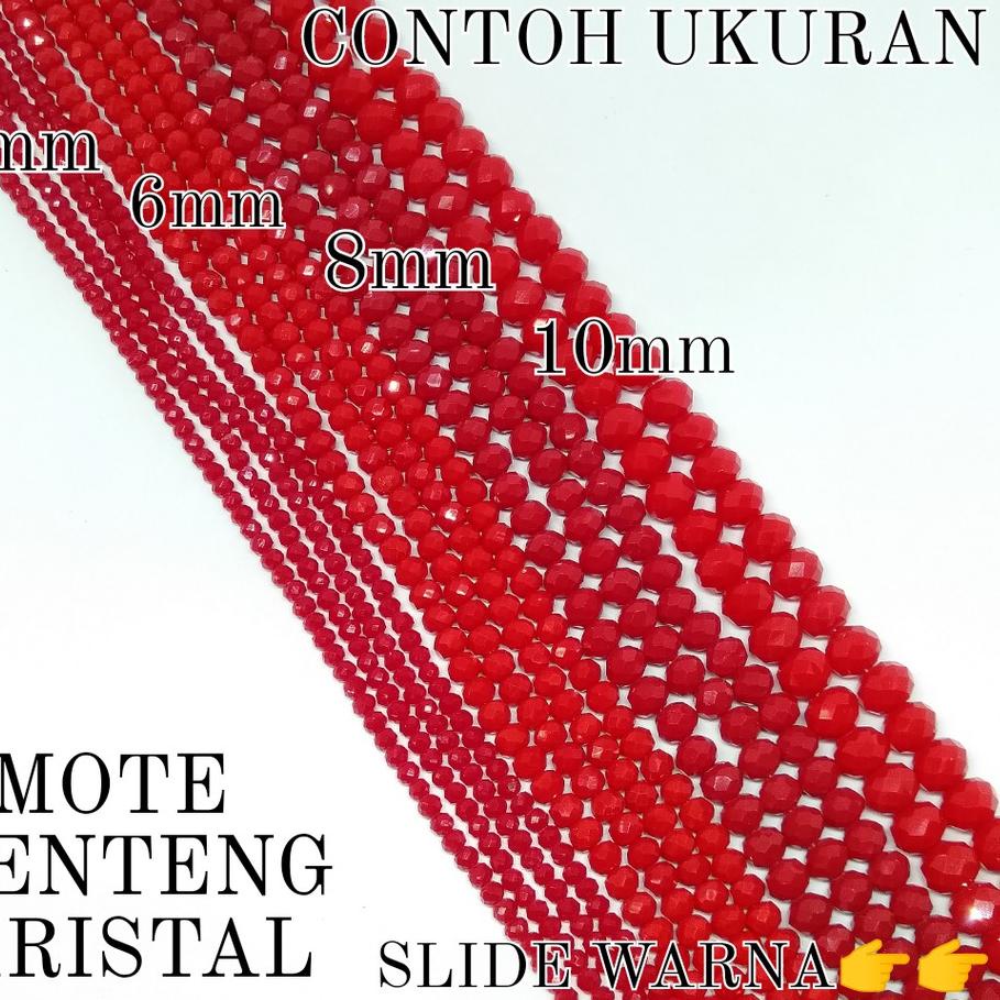 (PART 2) MANIK KRISTAL BAKPAU CEKO 8MM / MANIK BAKPAU / MANIK GEPENG / MANIK KRISTAL / MOTE RENTENG 