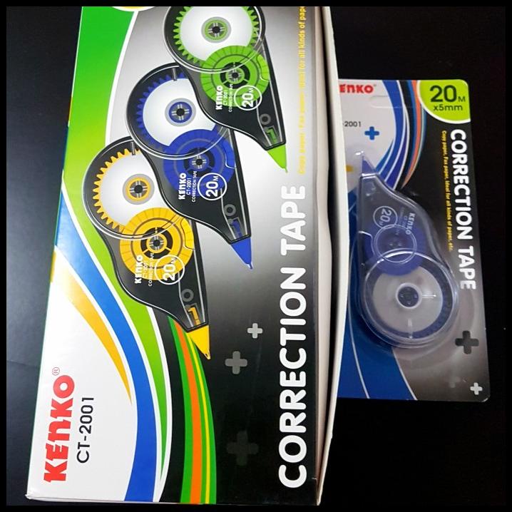 

Force | Correction Tape Ct-2001 Kenko 20M X 5Mm (Per Lusin) Tip Ex Kertas