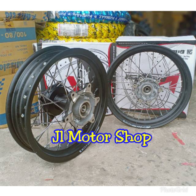 Paket Komplit Velg Supermoto Super Moto Ring 14 Honda CRF150 - CRF 150 L KLX D-TRACKER 150