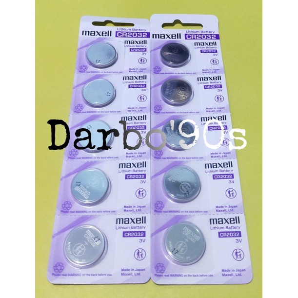 Baterai Maxell CR2032 Lithium Maxell 2032 Original
