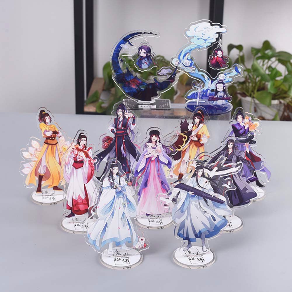 Needway  Fashion Acrylic Stand Figure Jin Ling Figure Model Toys Mo Dao Zu Shi Decoration Toys Action Figure Wei Wuxian Fans Gift Jiang Cheng Acrylic Figure Model Plate