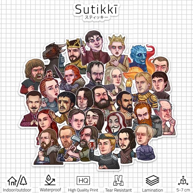 

Sticker Pack Game of Thrones Die Cut Vinyl Winter is Coming sukik90 Berkualitas
