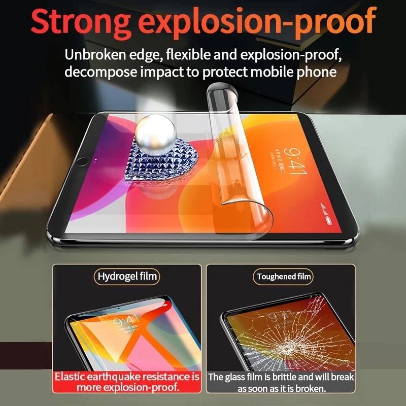 2PCS 21D Hydrogel Film for iPad Pro 11 2021 2020 2018 2 3 4 Air 3 4 9.7 10.2 10.5 2019 mini 1 2 3 4 5 Soft TPU Protective Screen Protector