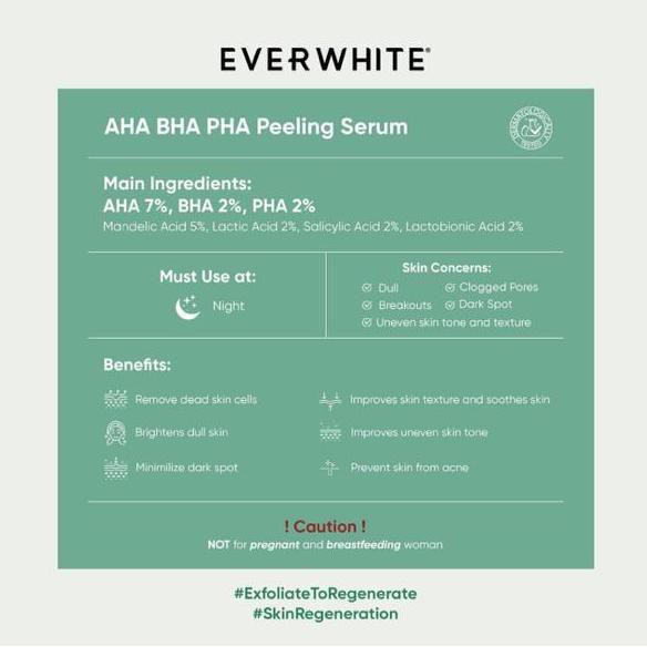 [NEW PACKAGING] EVERWHITE AHA BHA PHA Peeling Serum