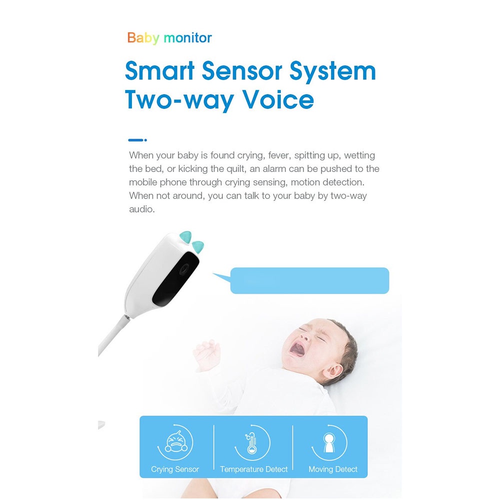 Xiaovv Kamera Pengawas Bayi Baby Monitor CCTV WiFi 2K - XVV-3130S-BM-C1 - White